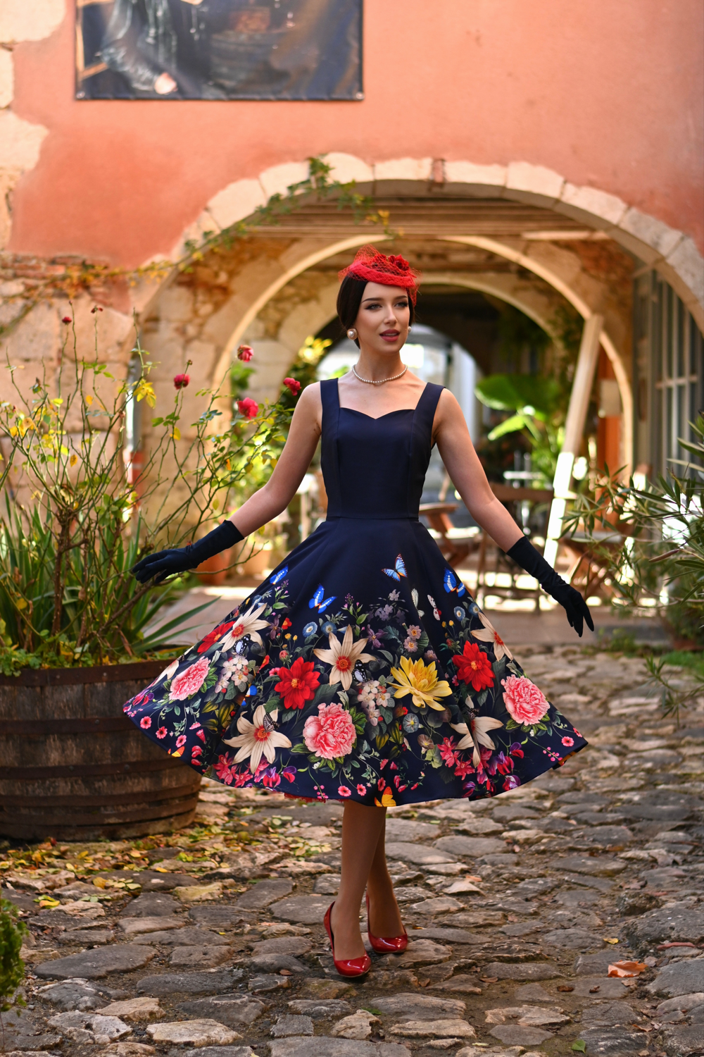 Moonlight Butterfly Swing Dress in Extended Sizing